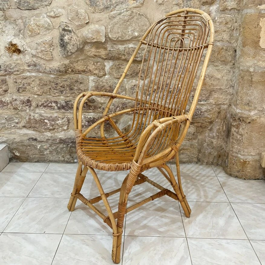 Rattan Armchair From The 60s 3 Rattan Armchair From The 60s