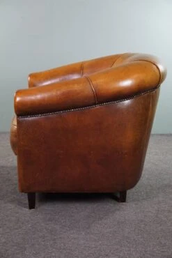 Sheepskin Club Armchair With A Fixed Seat Cushion -Chairly Shop cbc91ed6 805b 4958 8d7d c114ea86030d