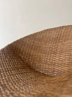 Basket Armchair In Rattan And Black Metal, Design 1950 -Chairly Shop ccebeb69 9c69 45a7 9063 88fc938433b2