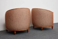 Fauteuils Lounge « Barrel » Du Milieu Du Siècle, De Style Art Déco, Dans Le Style De Paul Follot, France 1960 -Chairly Shop ceb3f900 4fd0 444d a7b2 bbef5ebed862
