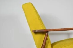 Fauteuil Original "FOX", Pologne Années 1970, Entièrement Restauré, Jaune -Chairly Shop cf47af07 745c 4ad5 aa33 c37c126162e6