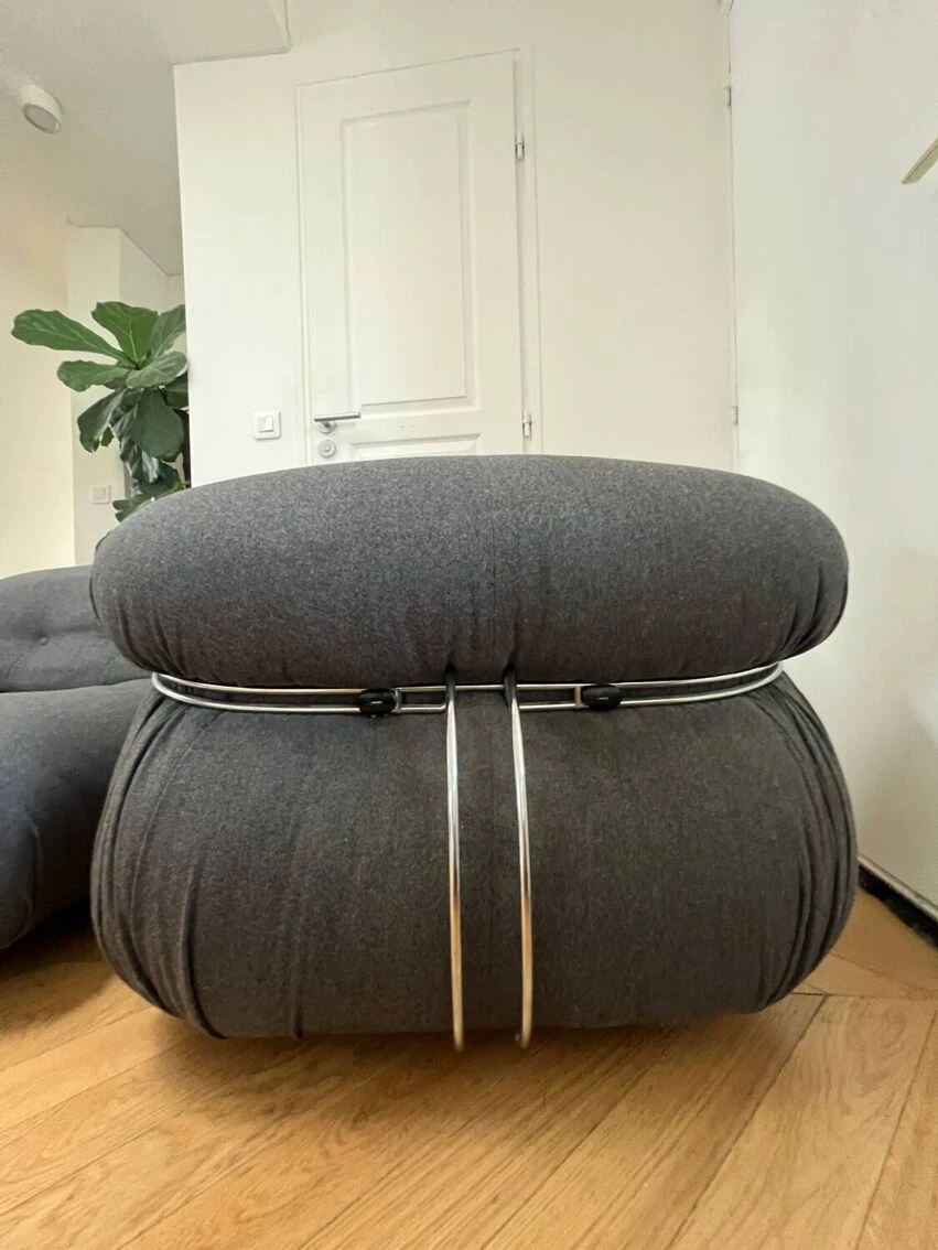 Pair Of Vintage Soriana Armchairs By Afra & Tobia Scarpa 4 Pair Of Vintage Soriana Armchairs By Afra & Tobia Scarpa - Image 2