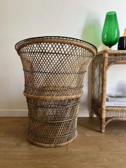 VINTAGE PALM TREE ARMCHAIR IN BURI -Chairly Shop d083709c 50e9 4783 8164 3f9625659e39