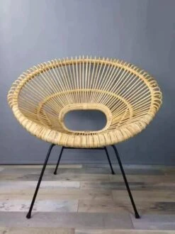 Rattan And Metal Armchair -Chairly Shop d1c59df7 714a 48c4 9d74 3aa4c841b08f