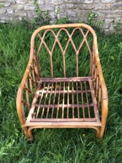 Vintage 60s/70s Bamboo Rattan Armchair -Chairly Shop d1d31e2f 4740 4672 b767 76403eb784c7