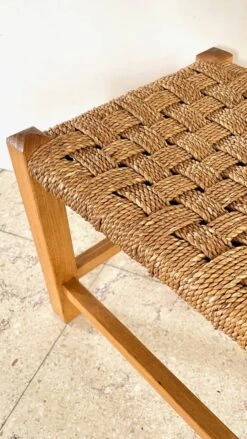 Stool Bench Wood And Rope Vintage Bohemian Spirit -Chairly Shop d298ba78 275f 44e0 b484 f6b525b4c9d2