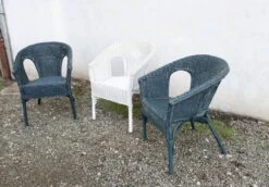 3 Vintage Rattan Armchairs, Adult Size, 60s -Chairly Shop d3270053 c255 4609 b710 a49aa214f570