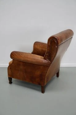 Vintage Dutch Cognac Colored Leather Club Chair -Chairly Shop d36932ef 6e8b 4d6a bffa d54f1b7ade7c