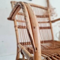 Old Rattan Armchair