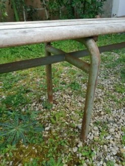 School Bench From The 1950s, Length 210 Cm