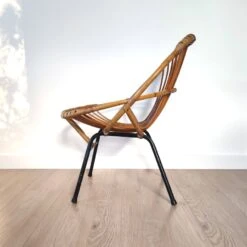 Vintage Rattan Chair, Rohe Noordwolde, 1960s -Chairly Shop d653c33a 294e 490d 9a2b d391c300eae6