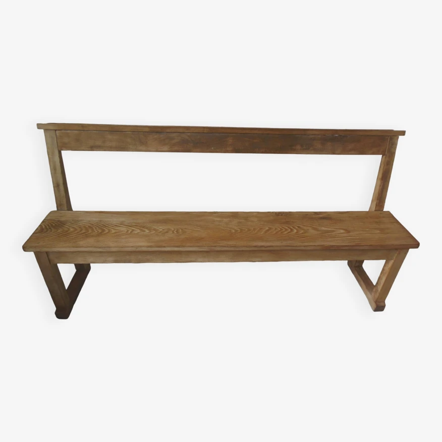 Church Bench, End Of Bed In Pitch Pine With Light Oak Waxed Finish. 9 Church Bench, End Of Bed In Pitch Pine With Light Oak Waxed Finish. - Image 7