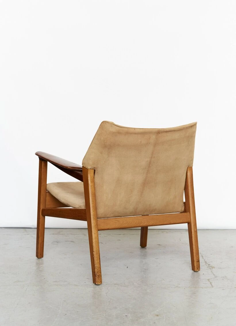 Pair Hans Olsen Easy Chairs For Verner Birkholm 15 Pair Hans Olsen Easy Chairs For Verner Birkholm - Image 13
