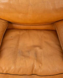 Pair Of Vintage 70's Armchairs In Beige Leather Design Ferruccio Brunati -Chairly Shop da11febe 1995 4be2 a8b3 e737c6db725e