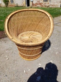 Pair Of Vintage Wicker Armchairs -Chairly Shop da829766 e54a 4517 b80f f4f6e26df192