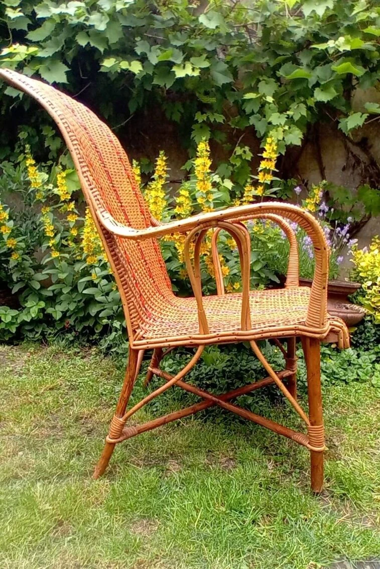 Vintage Rattan And Bamboo Armchair 13 Vintage Rattan And Bamboo Armchair - Image 11