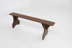 Mid-century Rustic Bench In Brown Painted Wood, France Ca. 1890 -Chairly Shop dc1edcda 72af 4c31 8844 705490065b1e