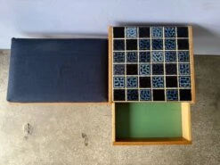 Vintage Entryway Bench Decorated With Ceramic Tiles, Norway 1960s -Chairly Shop dc23f3fa 6c07 4d8c 896a 99fe4bc478f2