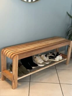 Recycled Solid Wood Bench And Its Practical Storage Ideal For The Entrance -Chairly Shop dc355a19 7d29 47cb 9a8f 3ceea8a2aec8