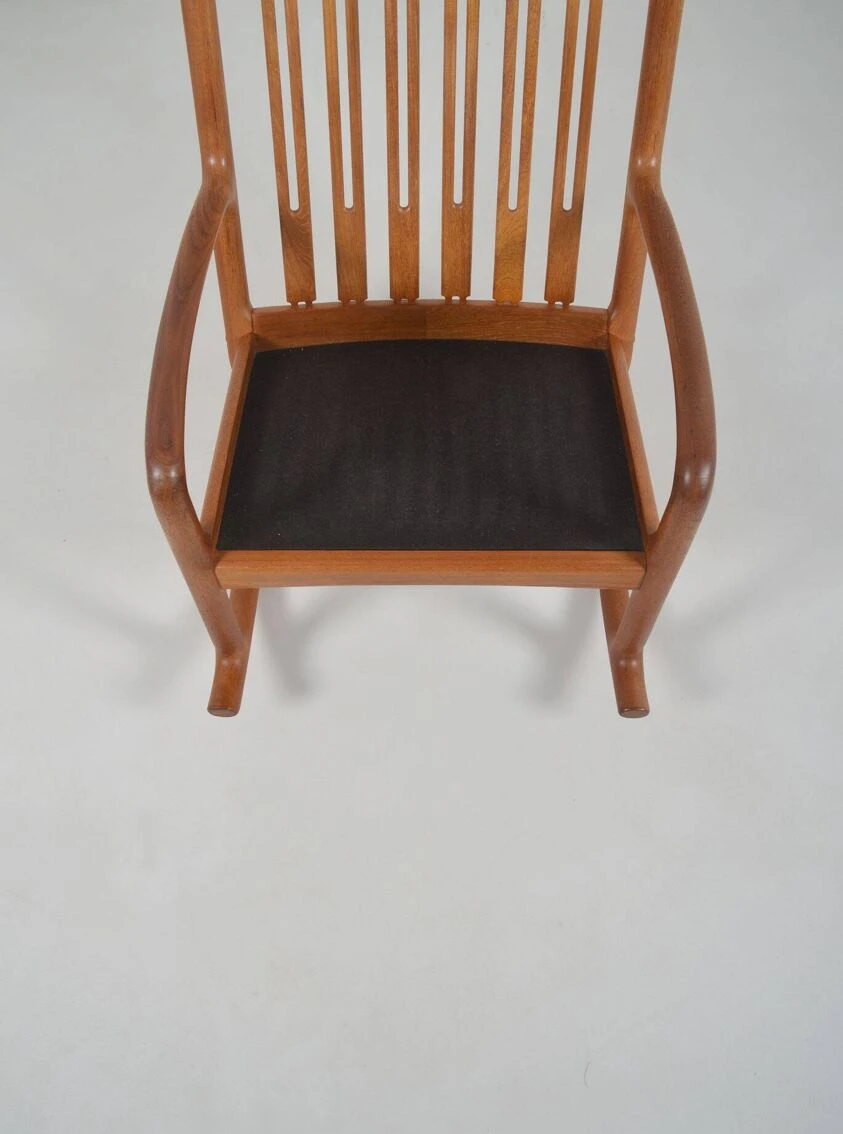 Danish Rocking Chair Designed By Hans Olsen For Juul Kristensen, 1960s 11 Danish Rocking Chair Designed By Hans Olsen For Juul Kristensen, 1960s - Image 9