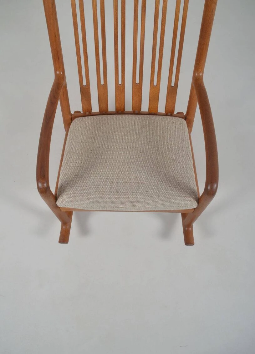 Danish Rocking Chair Designed By Hans Olsen For Juul Kristensen, 1960s 13 Danish Rocking Chair Designed By Hans Olsen For Juul Kristensen, 1960s - Image 11
