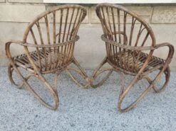 Pair Of Vintage Rattan Egg Armchairs From The 60s -Chairly Shop e0801bd3 7af5 4d96 9094 21ee99a285b9