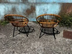 Pair Of Rattan Shell Armchairs Year 59/60 -Chairly Shop e0d5b9bd 7fd0 4c03 acfb aaa22146a9f0