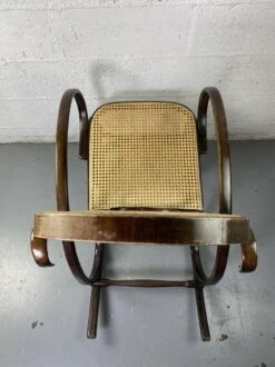 Rocking Chair Chair In Wood And Cannage From The 70s -Chairly Shop e113abaa 1189 4aea a57e 59bf934b0793