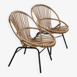 Pair Of Rattan Patio Armchairs -Chairly Shop e17a1b49 5085 46f4 b095 ea0292e74522