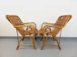 Pair Of Italian Armchairs By Vittorio Bonacina In Vintage Rattan From The 60s -Chairly Shop e21684ec 9abc 411e b1e1 9d6fb4bdfdf4