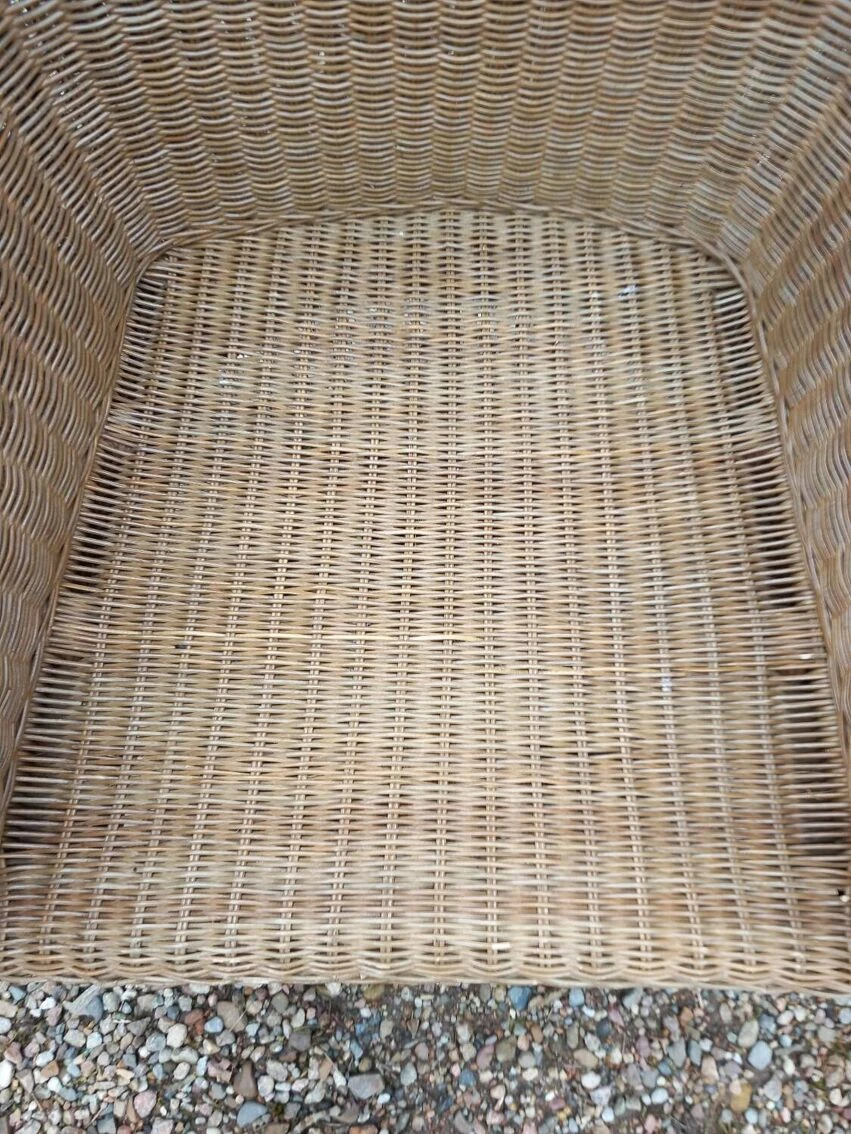 Pair Of Rattan And Wood Armchairs 17 Pair Of Rattan And Wood Armchairs - Image 15
