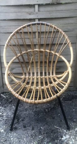 Vintage Bamboo Rattan Shell Armchair From The 60s -Chairly Shop e4140ba4 3c9d 4fe0 8bff 4229a30db617