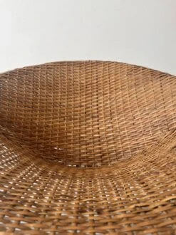 Basket Armchair In Rattan And Black Metal, Design 1950 -Chairly Shop e51a6948 0a71 472a 998a ea8e9ee293b6