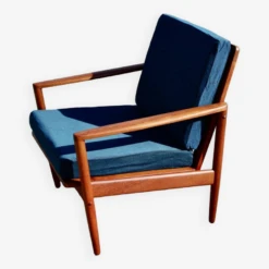 Vintage Danish Teak Armchair By John Boné 1950