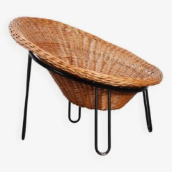 Vintage Rattan Sessel Mid Century Rockabilly 50er 60er Design -Chairly Shop e76b1385 9b56 4dab a493 fa7683edcb8d