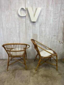 Pair Of Rattan Armchairs -Chairly Shop e797635c 53c0 48be b408 294f8b6eb0da