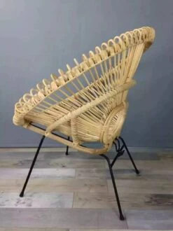 Rattan And Metal Armchair -Chairly Shop e9b78162 4c31 45a9 8bb7 0c2b438a4601