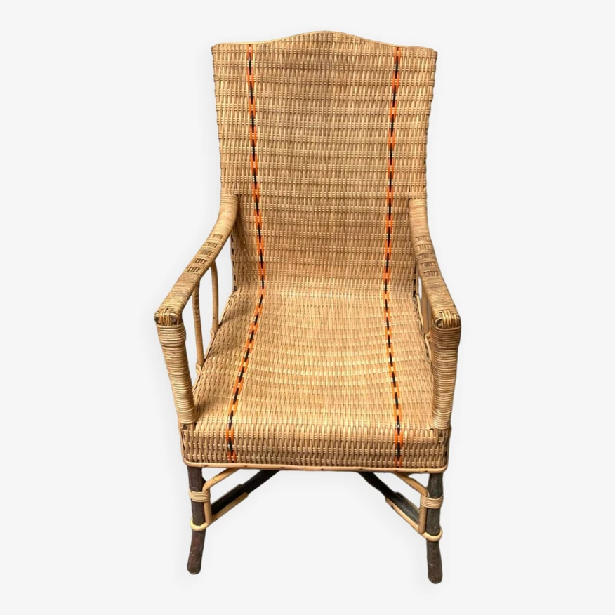 Scoubidou Wicker Armchair 8 Scoubidou Wicker Armchair - Image 6