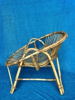 Vintage Rattan Armchair 1960 Shell Shape -Chairly Shop eacedec3 acf2 4855 a8bb 0500d2523f6f
