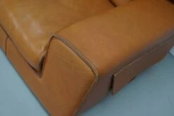 Roche Bobois Club Chair In Tan / Cognac Neck Leather – France, Circa 1980 -Chairly Shop eb9ec174 1a6d 43ac a2d8 1380ebcce3b7