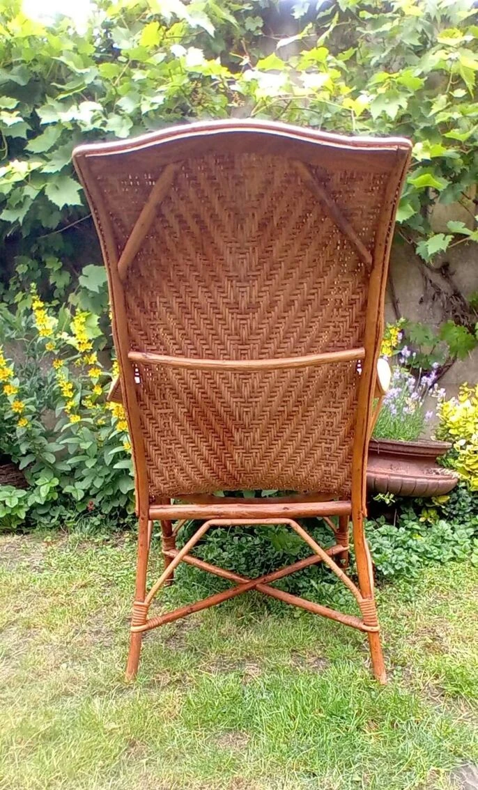 Vintage Rattan And Bamboo Armchair 4 Vintage Rattan And Bamboo Armchair - Image 2