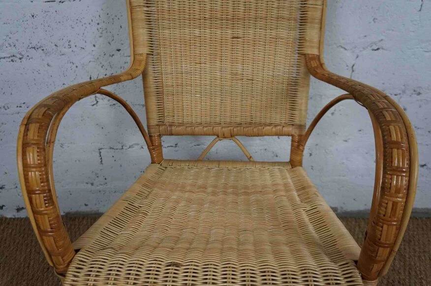 Rattan Armchair 1950s 5 Rattan Armchair 1950s - Image 3