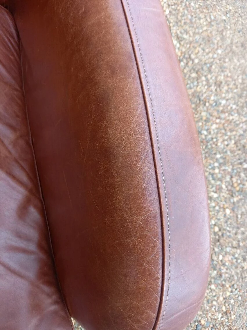Pair Of Leather Club Chairs 19 Pair Of Leather Club Chairs - Image 17