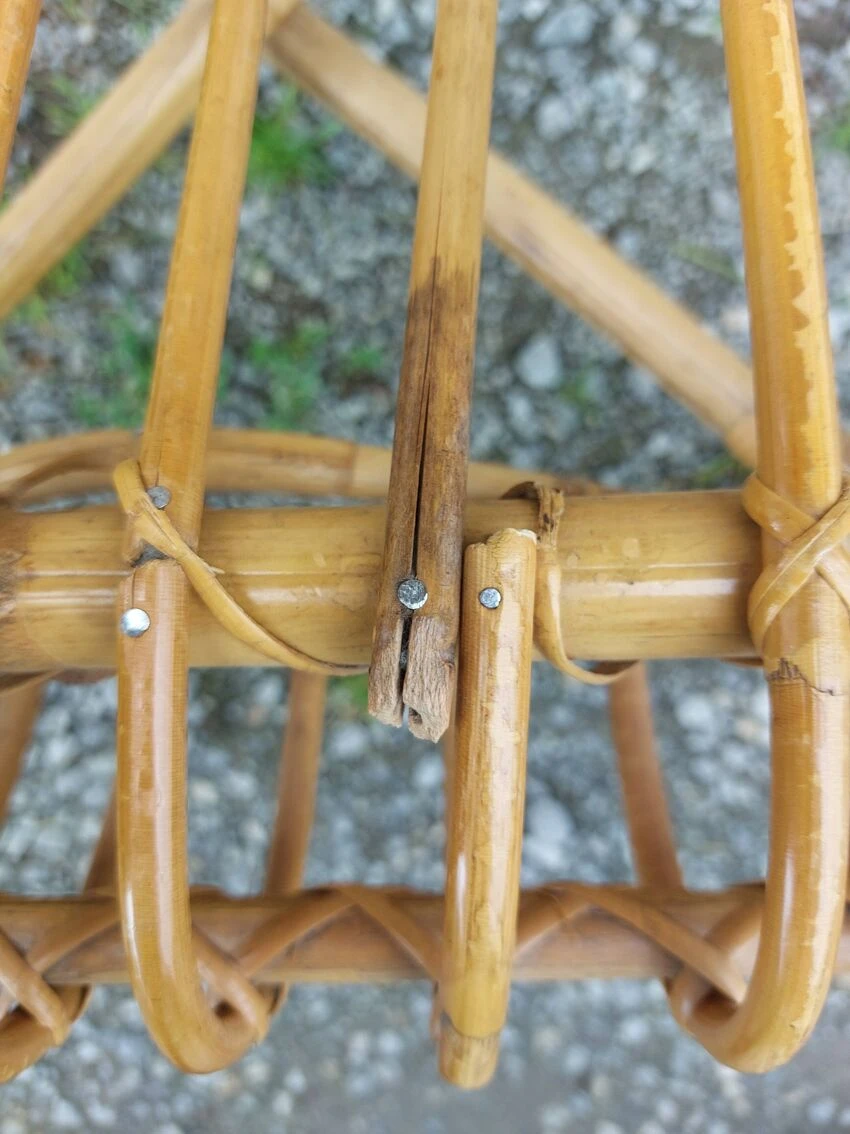 Wicker Armchair, Bamboo Wood 7 Wicker Armchair, Bamboo Wood - Image 5