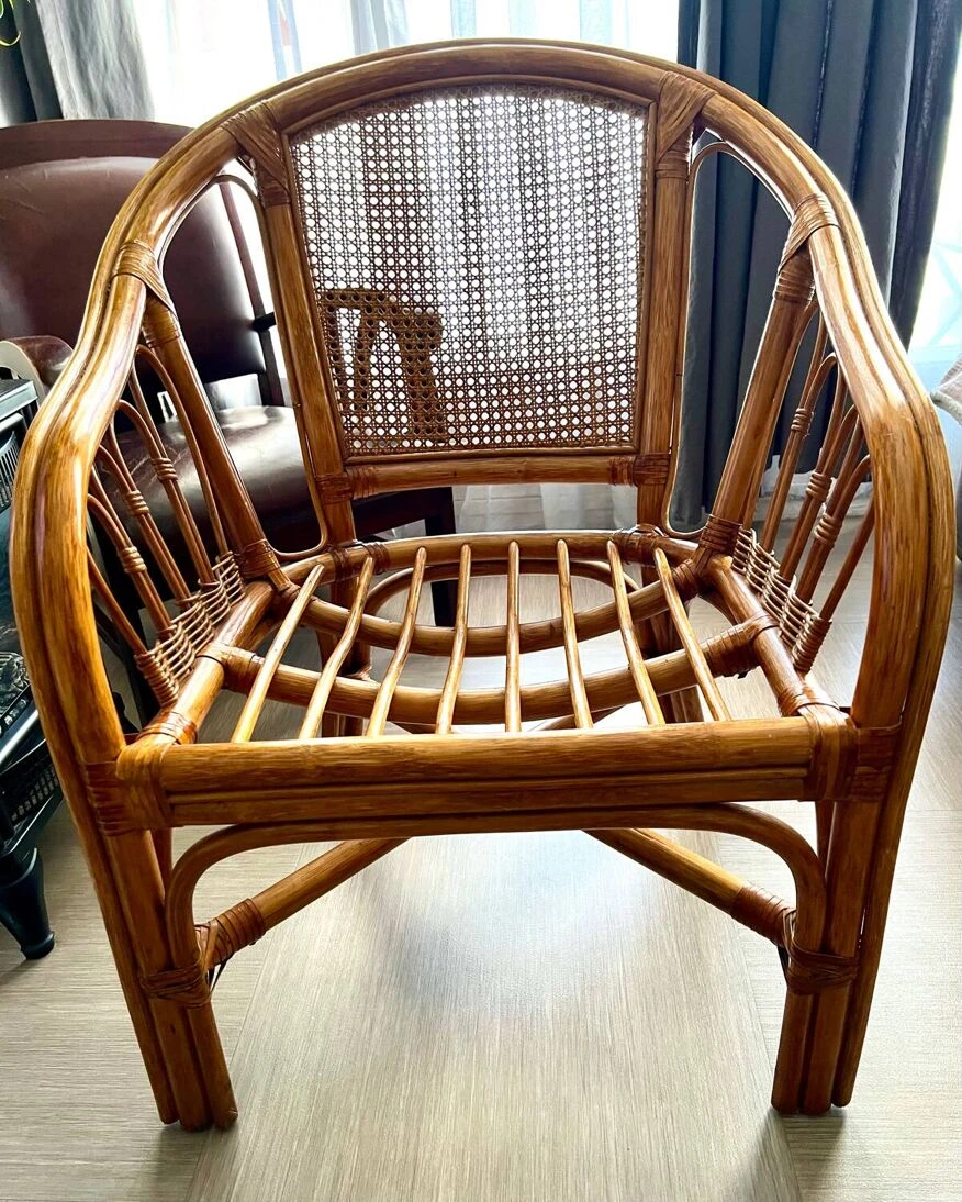 Light Rattan Armchair 5 Light Rattan Armchair - Image 3