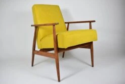 Fauteuil Original "FOX", Pologne Années 1970, Entièrement Restauré, Jaune -Chairly Shop f04a5ce9 8596 48ba a473 a6d64d3ecd96