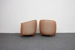 Fauteuils Lounge « Barrel » Du Milieu Du Siècle, De Style Art Déco, Dans Le Style De Paul Follot, France 1960 -Chairly Shop f0e37340 e51a 4ed8 9db5 dc86de569eb8