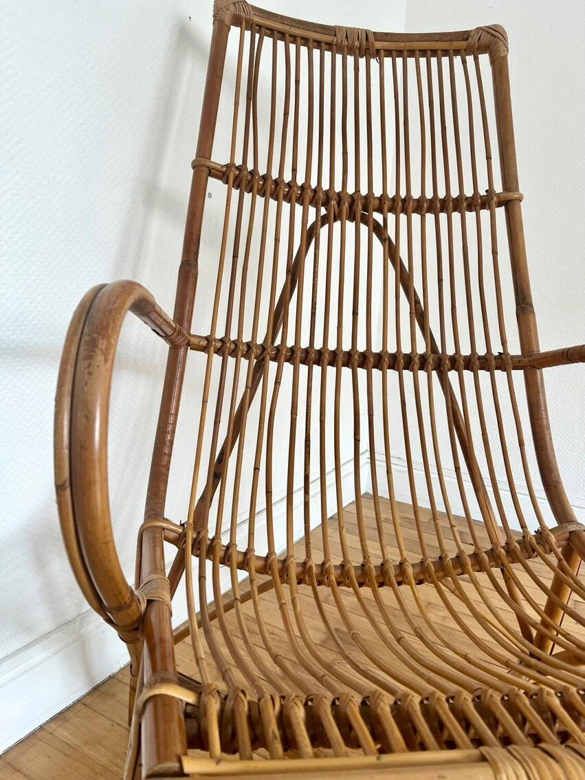 Vintage Rattan Armchair 10 Vintage Rattan Armchair - Image 8