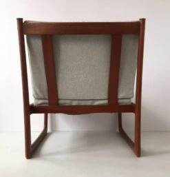 Gray Fireside Chair Peter Hvidt And Orla Mølgaard-Nielsen -Chairly Shop f27e1e78 d6f7 4783 9b30 7ac3d7148829