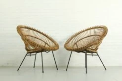 Set Of 2 Sunburst Chairs By Rohe Noordwolde, 1950s.